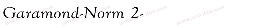 Garamond-Norm 2字体转换